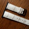 Dây Da Đồng Hồ - Da Alligator - White - KOI Leather