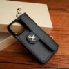 Phonecase Ốp Lưng - Da Epsom - Black - KOI Leather