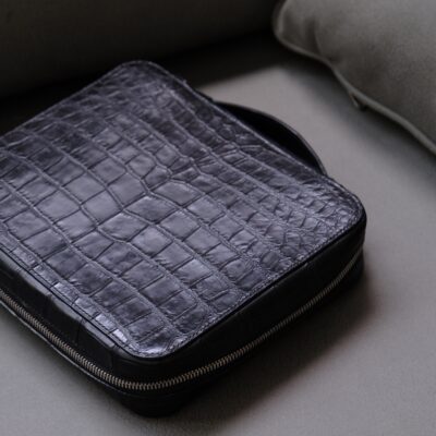 Túi Da Nam – Alligator Africa Đen