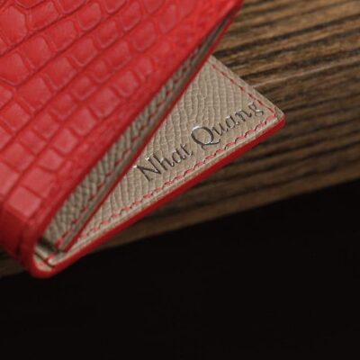 Cardholer Ví Đựng Thẻ Alligator Đỏ