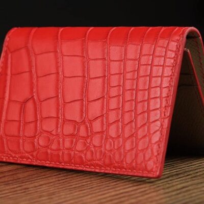 Cardholer Ví Đựng Thẻ Alligator Đỏ