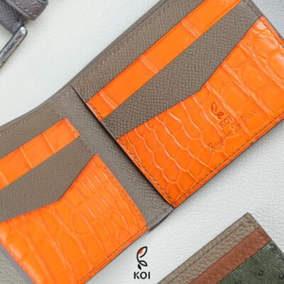 Ví Da Nam Cao Cấp Phối Da Cá Sấu