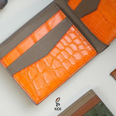 Ví Da Nam Cao Cấp Phối Da Cá Sấu