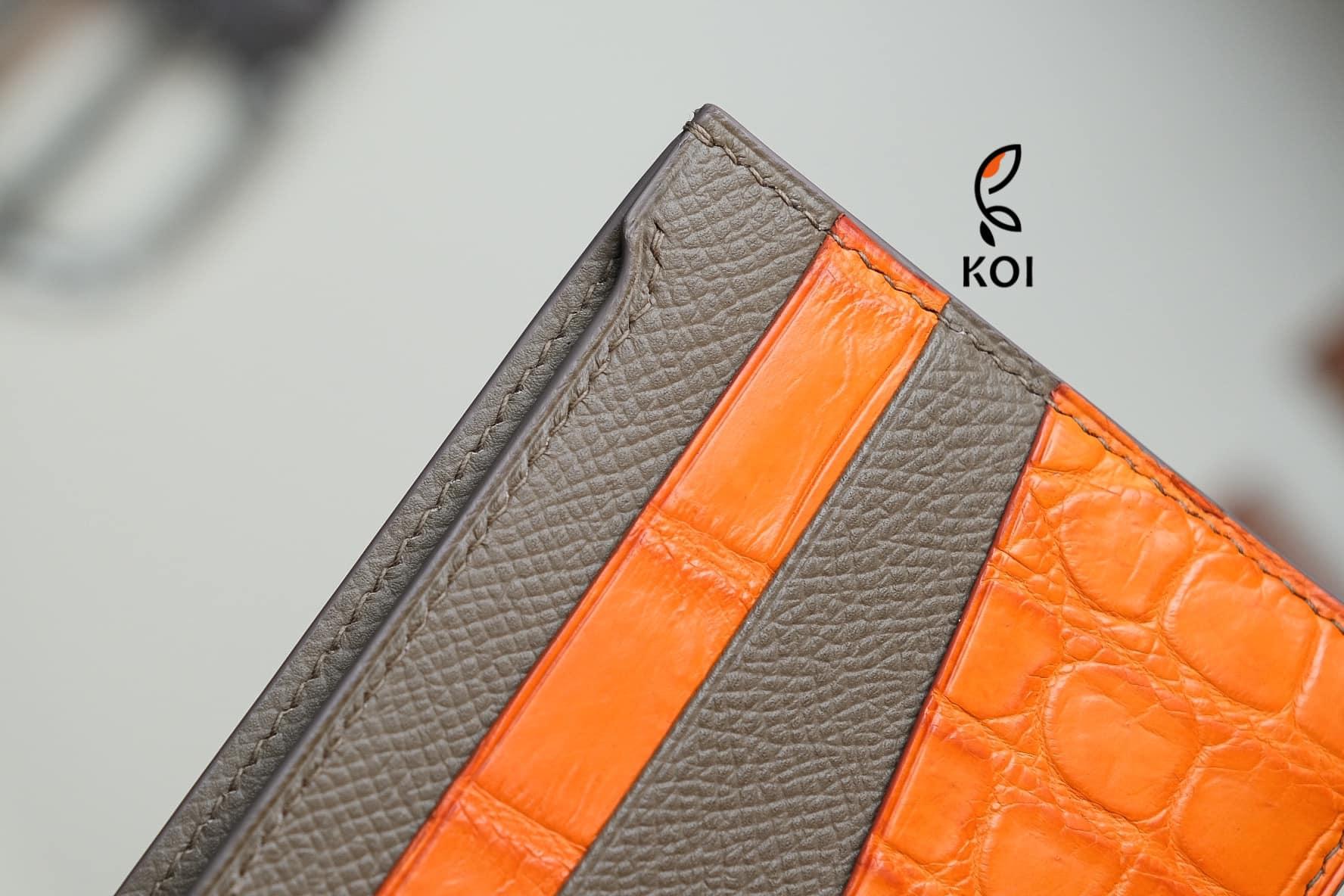 Ví Da Nam Cao Cấp Phối Da Cá Sấu