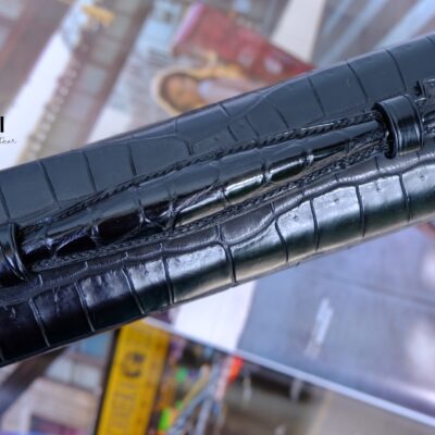 Túi Da Nam Alligator Henglong 23x16cm Đen