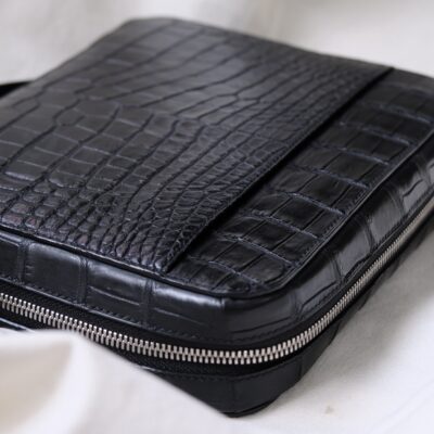 Túi Da Nam – Alligator Africa Đen