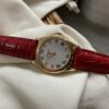 Dây Da Đồng Hồ - Da Alligator - Red - KOI Leather