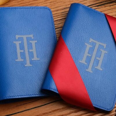 Passport Cover Da Dê Alran Xanh