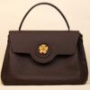 Top Handle Bag - Da Bê Togo - Brown - KOI Leather