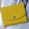 Ví Nữ Da - Da Clemence - Yellow x SteelBlue - KOI Leather