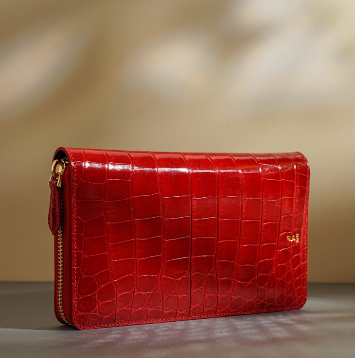 Ví Da Nữ Edda X Da Cá Sấu