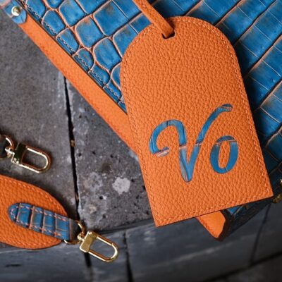 Jackmar Bag Da Cá Sấu Vẽ Tay X Phối Da Bê