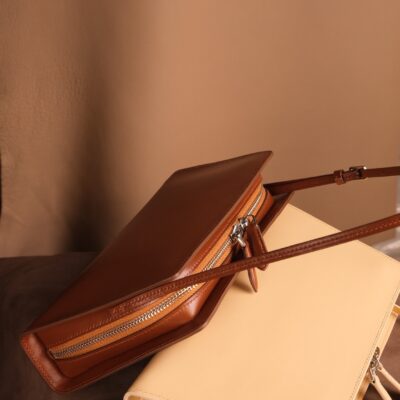 Lolita Bag Dạ Bê Boxcalf Beige, Caramel, Russian Red And Black