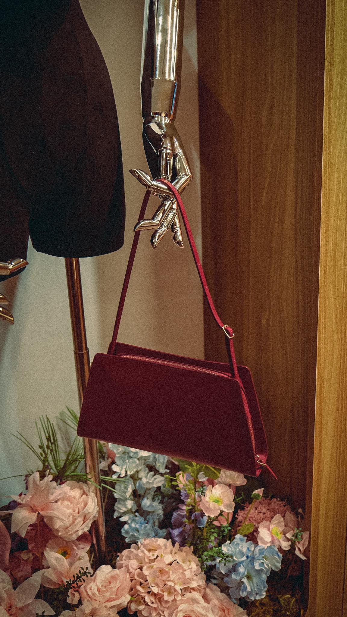 Lolita Bag Dạ Bê Boxcalf Beige, Caramel, Russian Red And Black