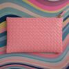 Clutch Đan Da Cừu Pink