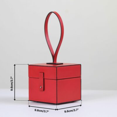 Hộp Da Cao Cấp Da Bò Italia Red