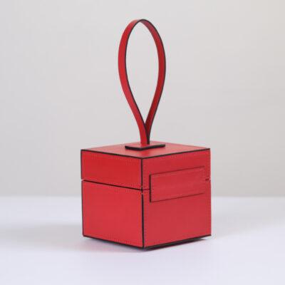 Hộp Da Cao Cấp Da Bò Italia Red