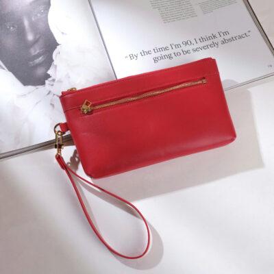 Ví Monte Xl – Da Bò Cao Cấp, Sang Trọng & Tiện Dụng Đỏ