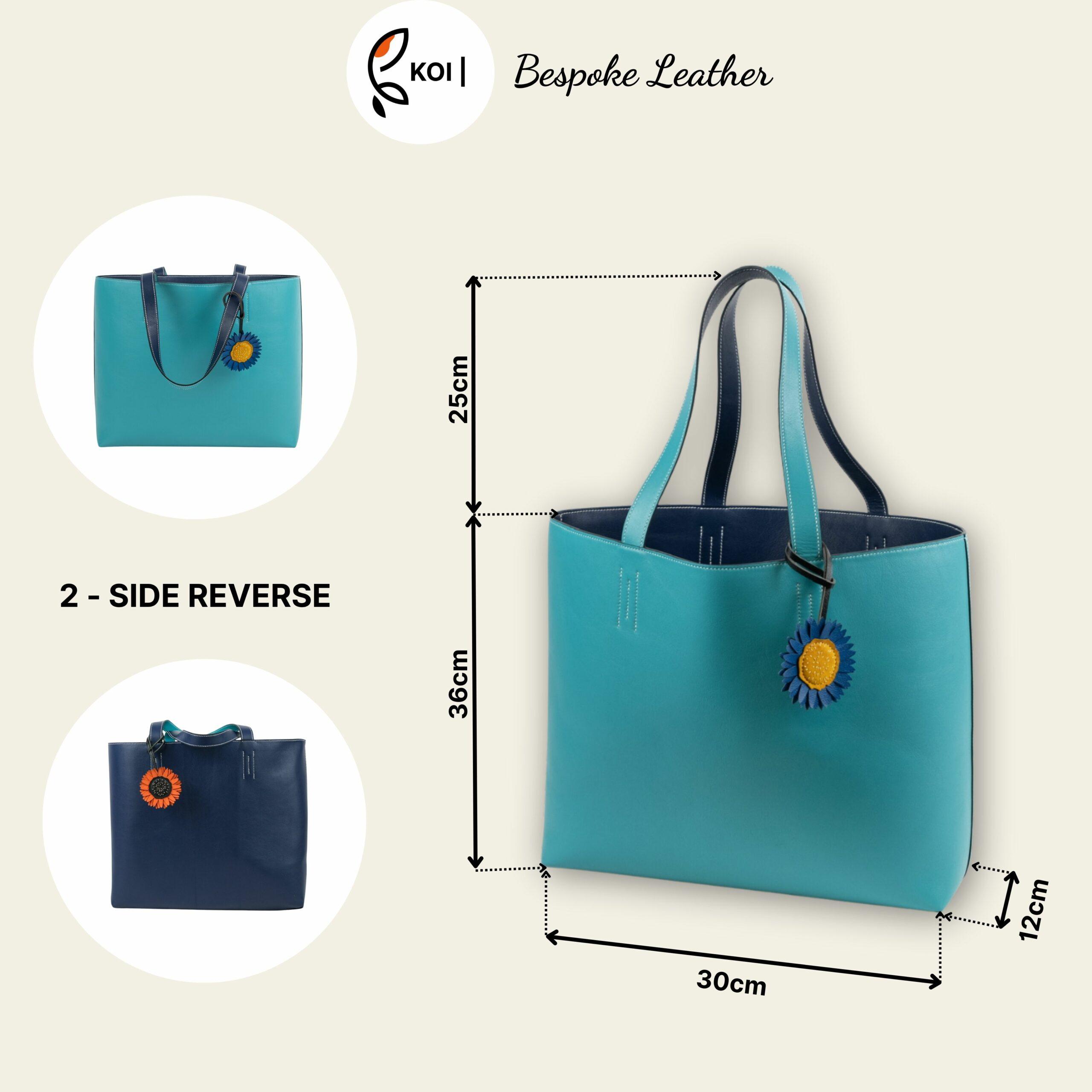 L!m Totebag Túi Tote Da Bò Nappa 2 Side Reverse