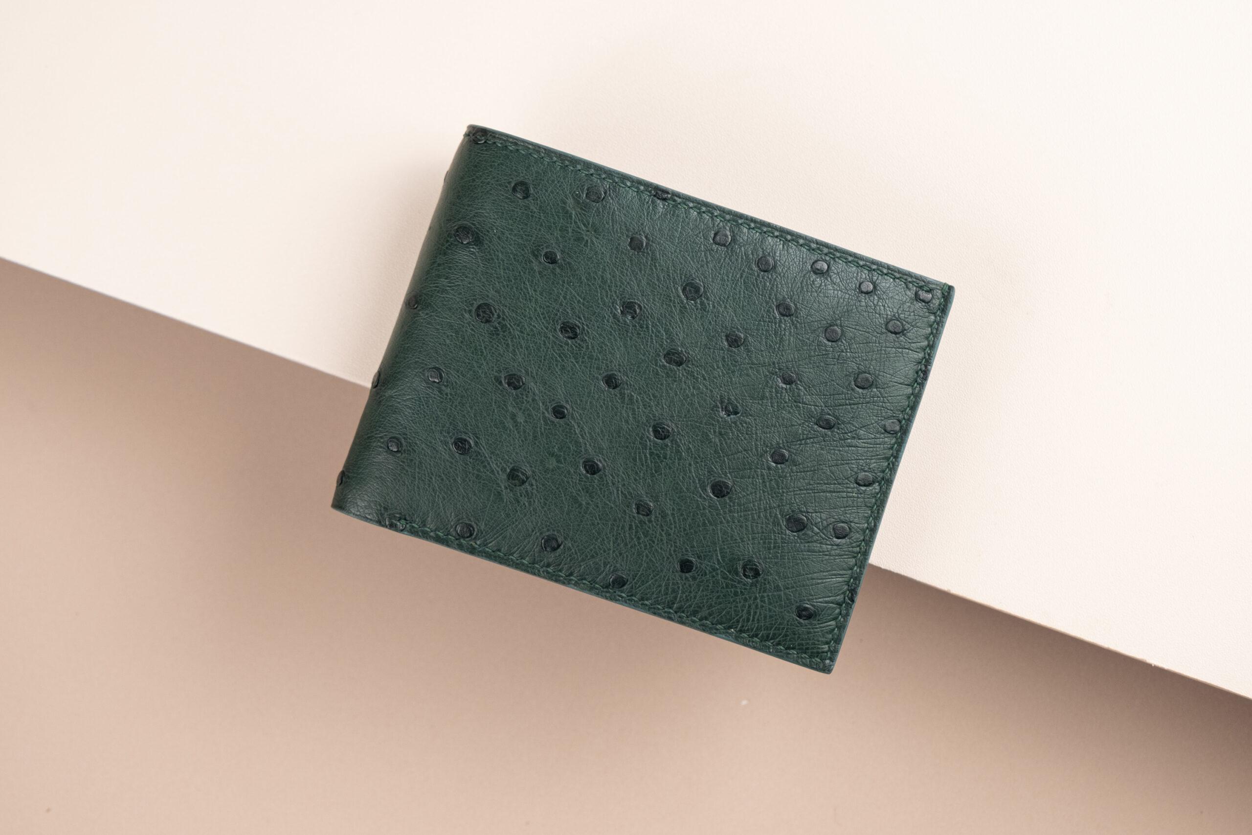 Bifold Wallet Ví Nam Da đà điểu