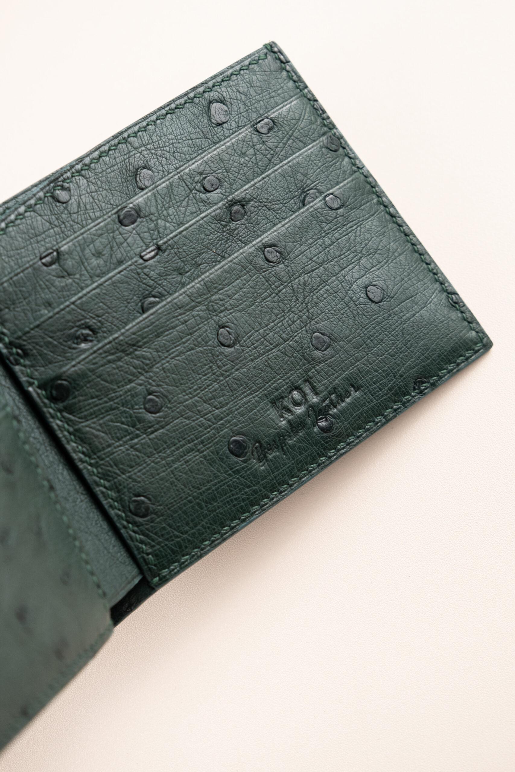 Bifold Wallet Ví Nam Da đà điểu