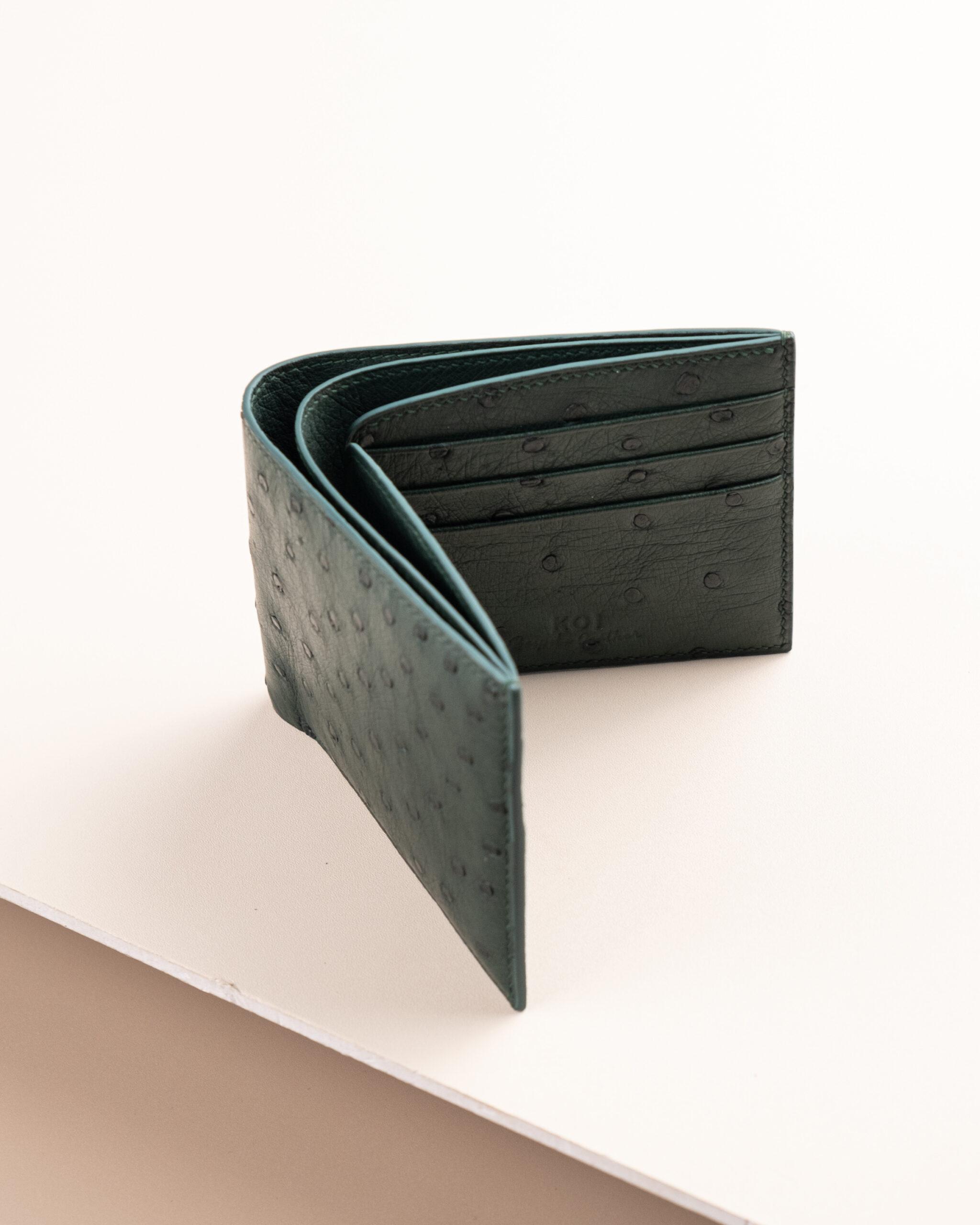 Bifold Wallet Ví Nam Da đà điểu