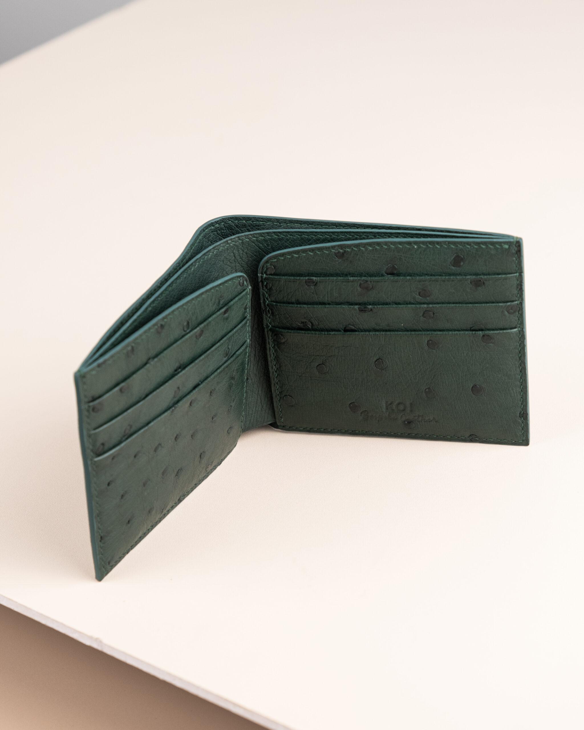 Bifold Wallet Ví Nam Da đà điểu