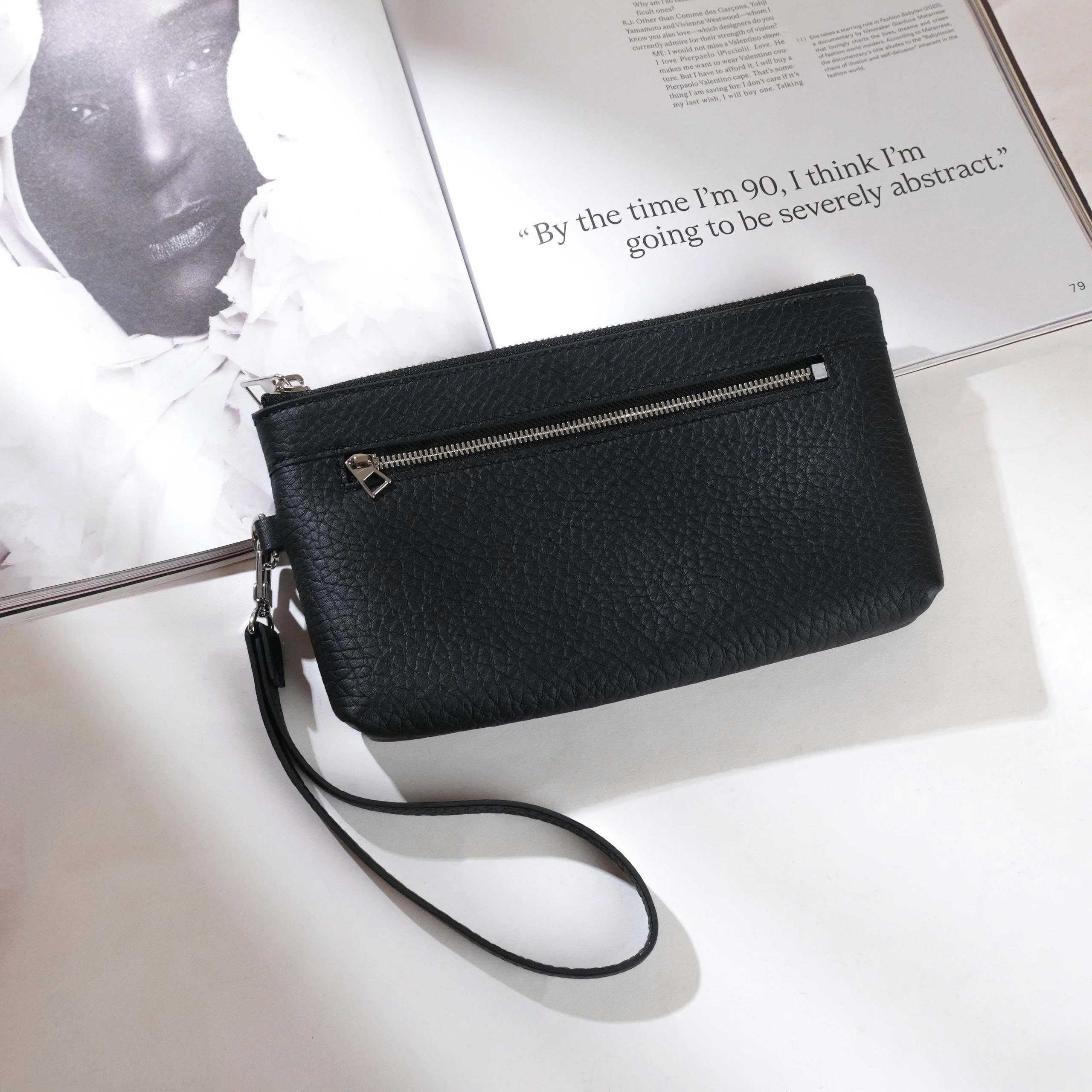 Ví Monte Xl – Da Bò Cao Cấp, Sang Trọng & Tiện Dụng Đen