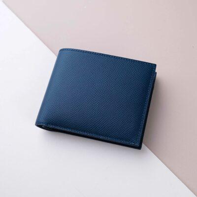 Ví Da Nam Da Bê Epsom Navy