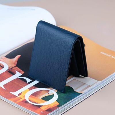 Ví Da Nam Da Bê Epsom Navy