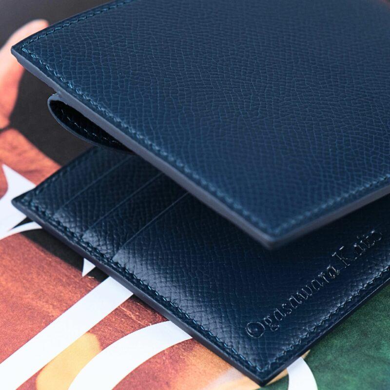 Ví Da Nam Da Bê Epsom Navy