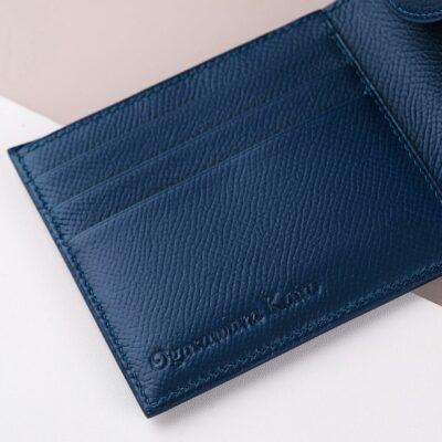 Ví Da Nam Da Bê Epsom Navy