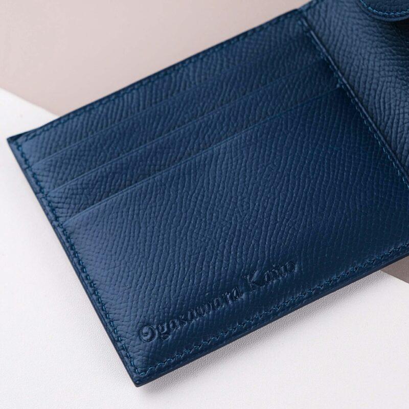 Ví Da Nam Da Bê Epsom Navy