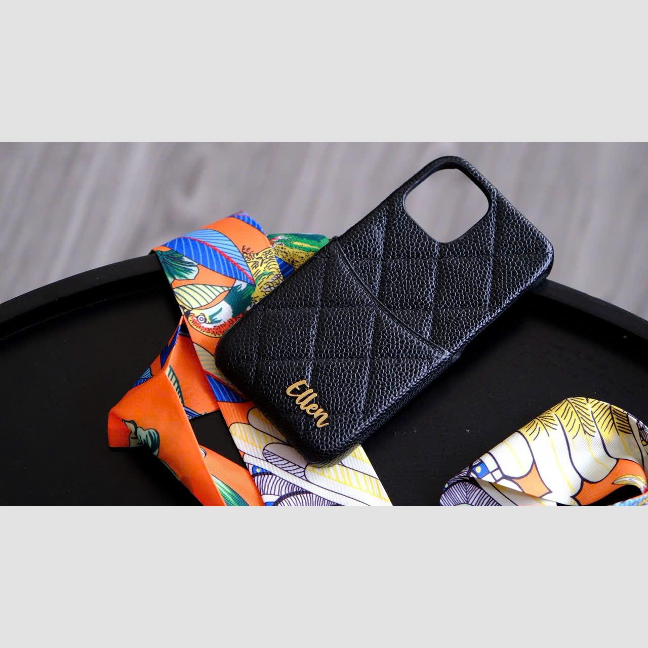 Phonecase Ốp Lưng – Da Bê – Black Onyx