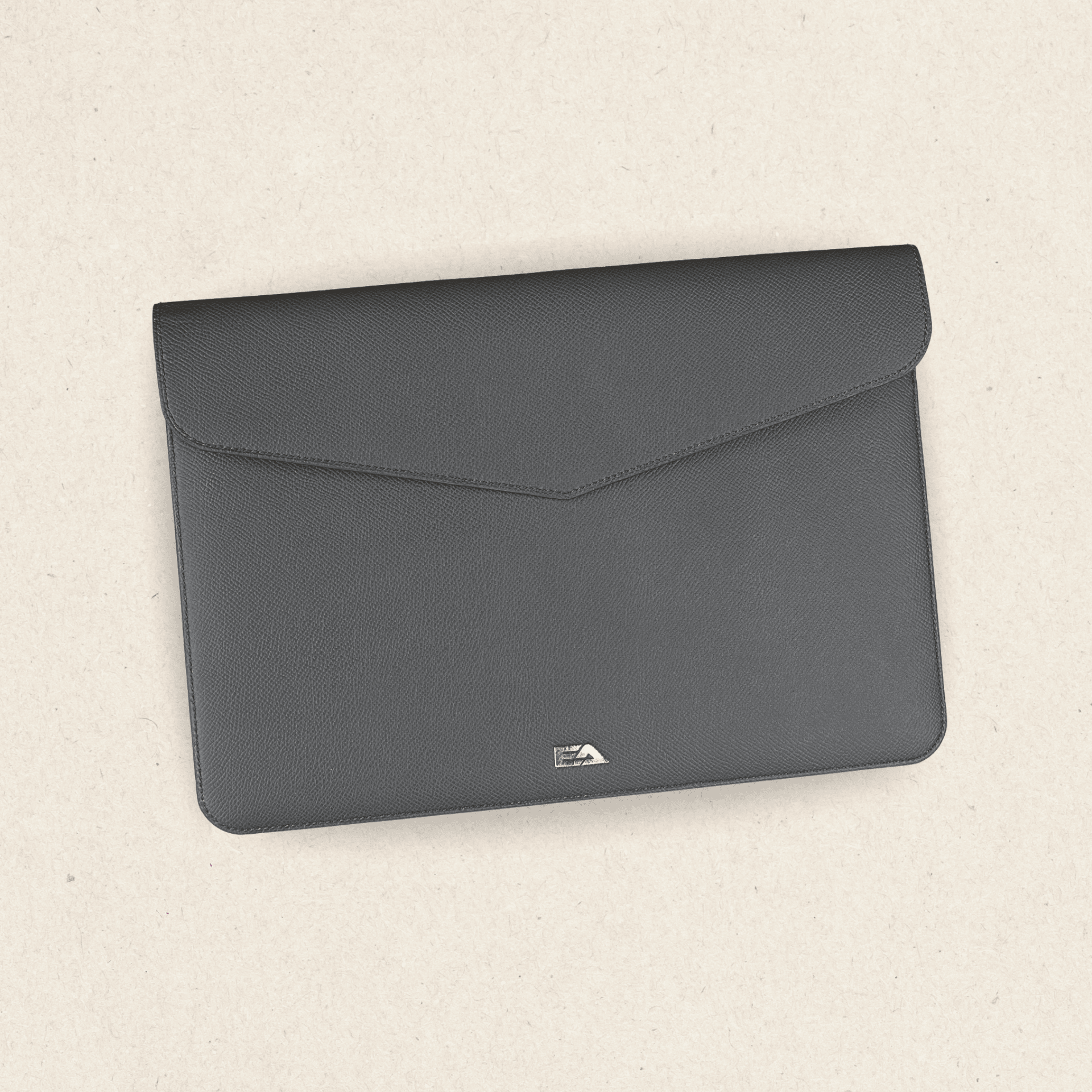 Bao Da Macbook, Laptop Da Bê Epsom Xám