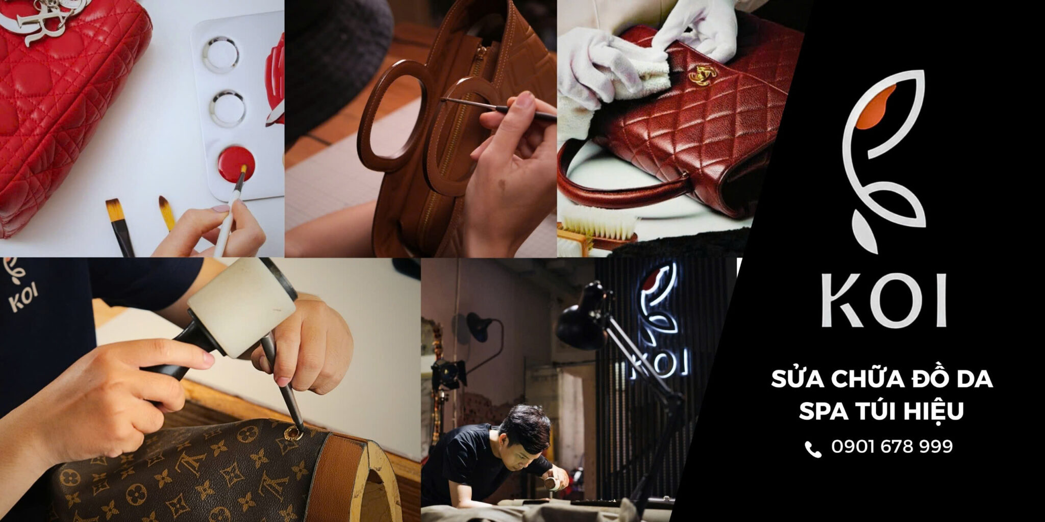 Top địa chỉ sửa túi hàng hiệu ở TPHCM-KOI Leather