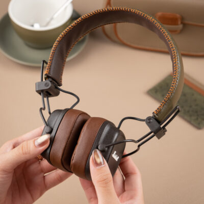 Tai Nghe Marshall Da Nappa Brown X Olive