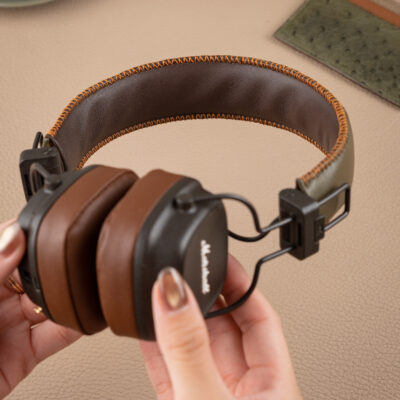 Tai Nghe Marshall Da Nappa Brown X Olive