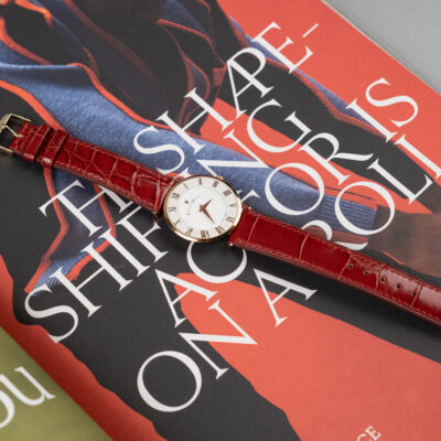 Dây Đồng Hồ Da Cá Sấu Black