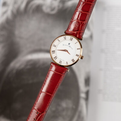 Dây Đồng Hồ Da Cá Sấu Black