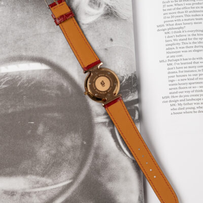 Dây Đồng Hồ Da Cá Sấu Black