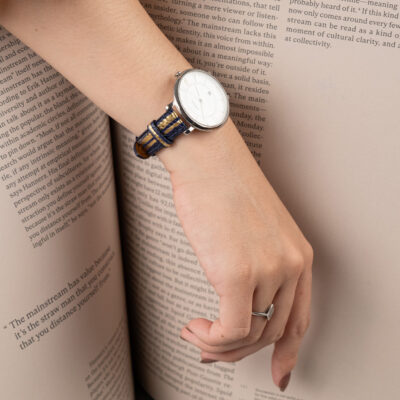 Dây Đồng Hồ Da Cá Sấu Black