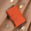 Card Holder Ví Đựng - Da Epsom - Orange - KOI Leather
