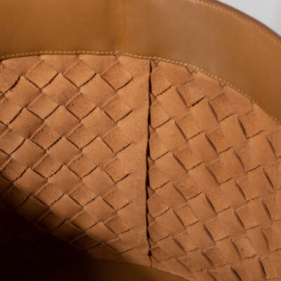 Sọt Đan Da Bò Brown