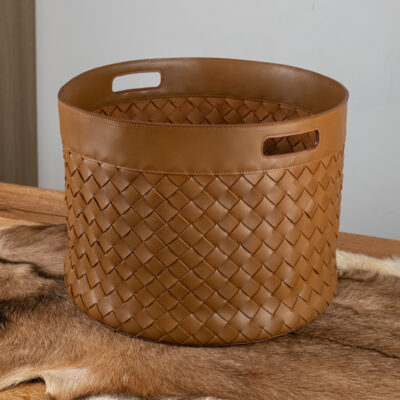 Sọt Đan Da Bò Brown