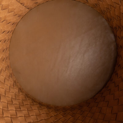 Sọt Đan Da Bò Brown