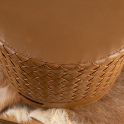 Sọt Đan Da Bò Brown