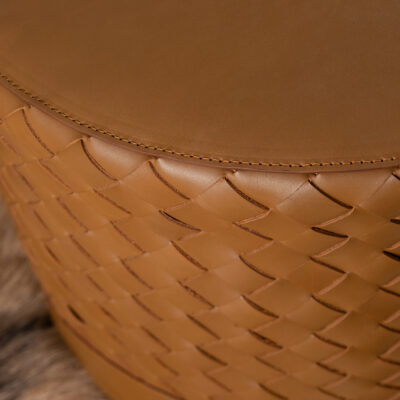 Sọt Đan Da Bò Brown