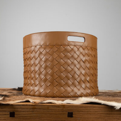 Sọt Đan Da Bò Brown