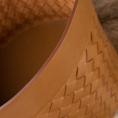 Sọt Đan Da Bò Brown